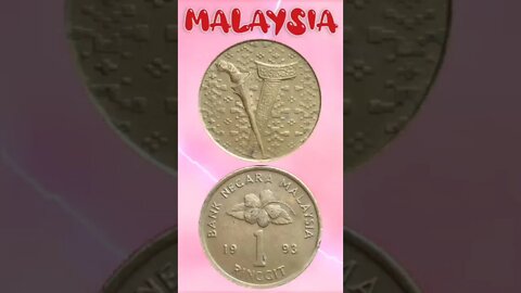 Malaysia 1 Ringgit 1993.#shorts #education #coinnotesz