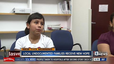 Local undocumented families receive new hope