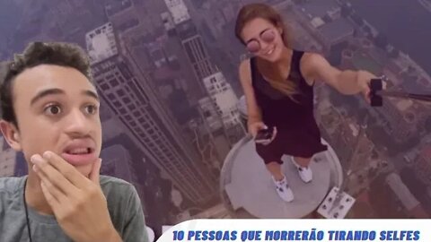 Reagindo 10 PESSOAS QUE MORRERAM TIRANDO A SELFIE PERFEITA [Perigosas]
