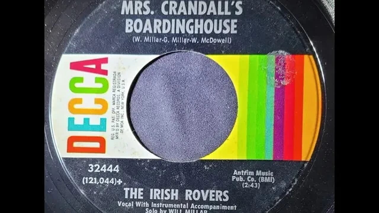 The Irish Rovers - Mrs. Crandall's Boarding House