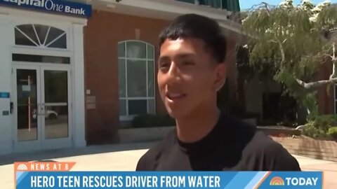 Teen Rescues Woman Whose Car Plunged into Water ‘Amazing Strength and Courage’