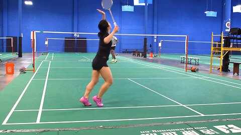 Mixed Doubles Badminton Practice