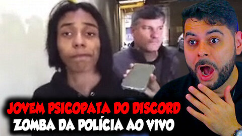 JOVEM PSICOPATA DO DISCORD ZOMBA DA POLÍCIA AO VIVO