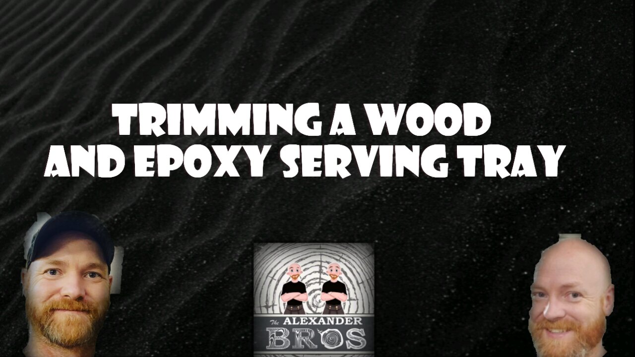 Trimming A Wood & Epoxy Serving Tray / Rockler Cross Cut Sled & Table Saw #woodworking