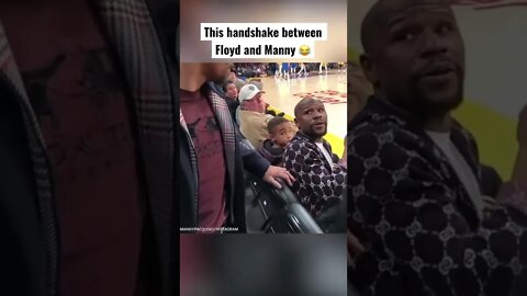 Floyd Mayweather and Manny Pacquiao are so awkward 😂