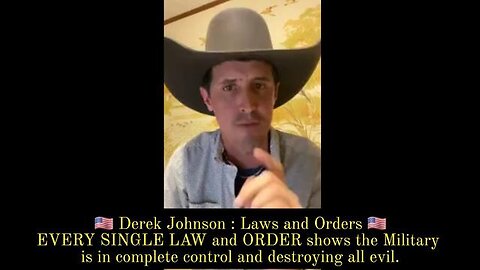 Derek Johnson : Laws And Orders. 🇺🇸 The Military Is In Complete in Control