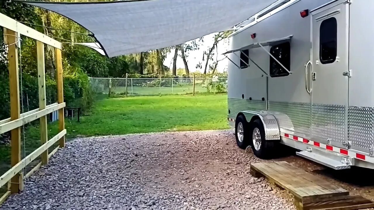 E39 Setting Up Camp At Home Part 1 - Travel Trailer Conversion