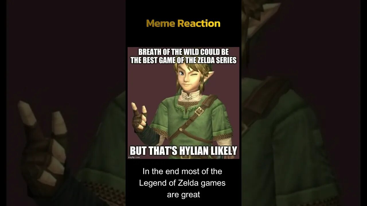 Best Legend of Zelda - Meme reaction 35 #shorts #gamingmemes