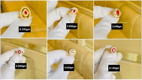 3 to 5 gram gold Ring Designs For Women!! Special Engagement