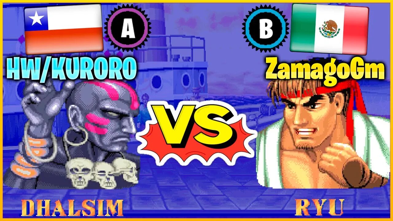 Street Fighter II': Champion Edition (HW/KURORO Vs. ZamagoGm) [Chile Vs. Mexico]