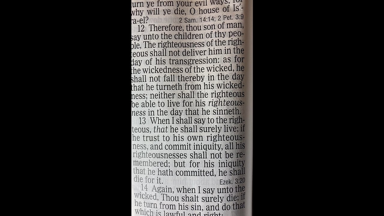 Ezekiel ch33, v12,19 KJV "For the Children of the Beast"