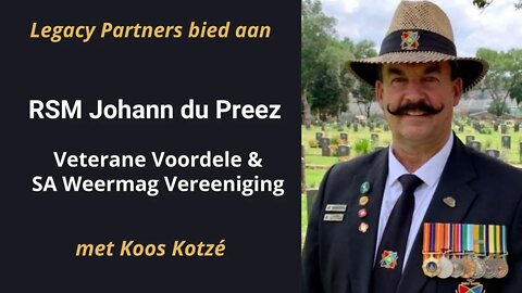 Legacy Partners - Johan du Preez SA Weermag Vereeniging - Veteraan Voordele