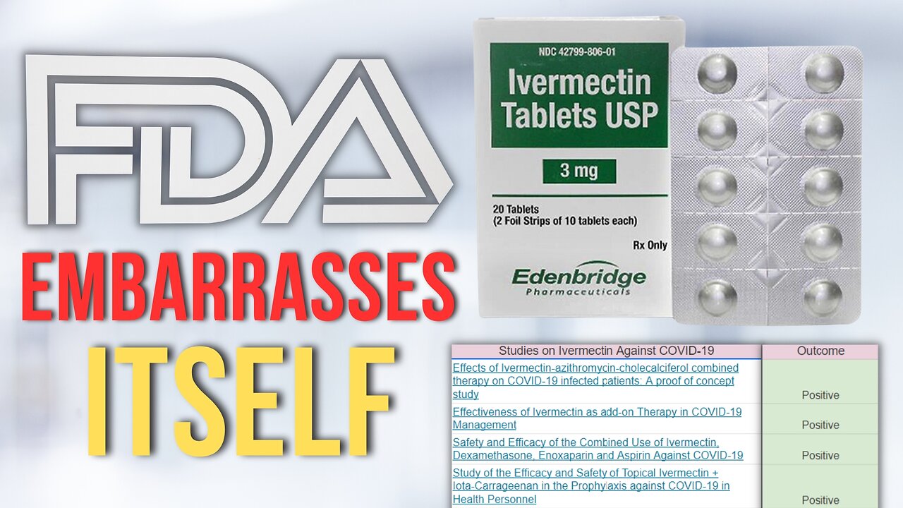 FDA Embarrassingly Claims Ivermectin Doesn’t Work While Linking to Studies That Prove It Does