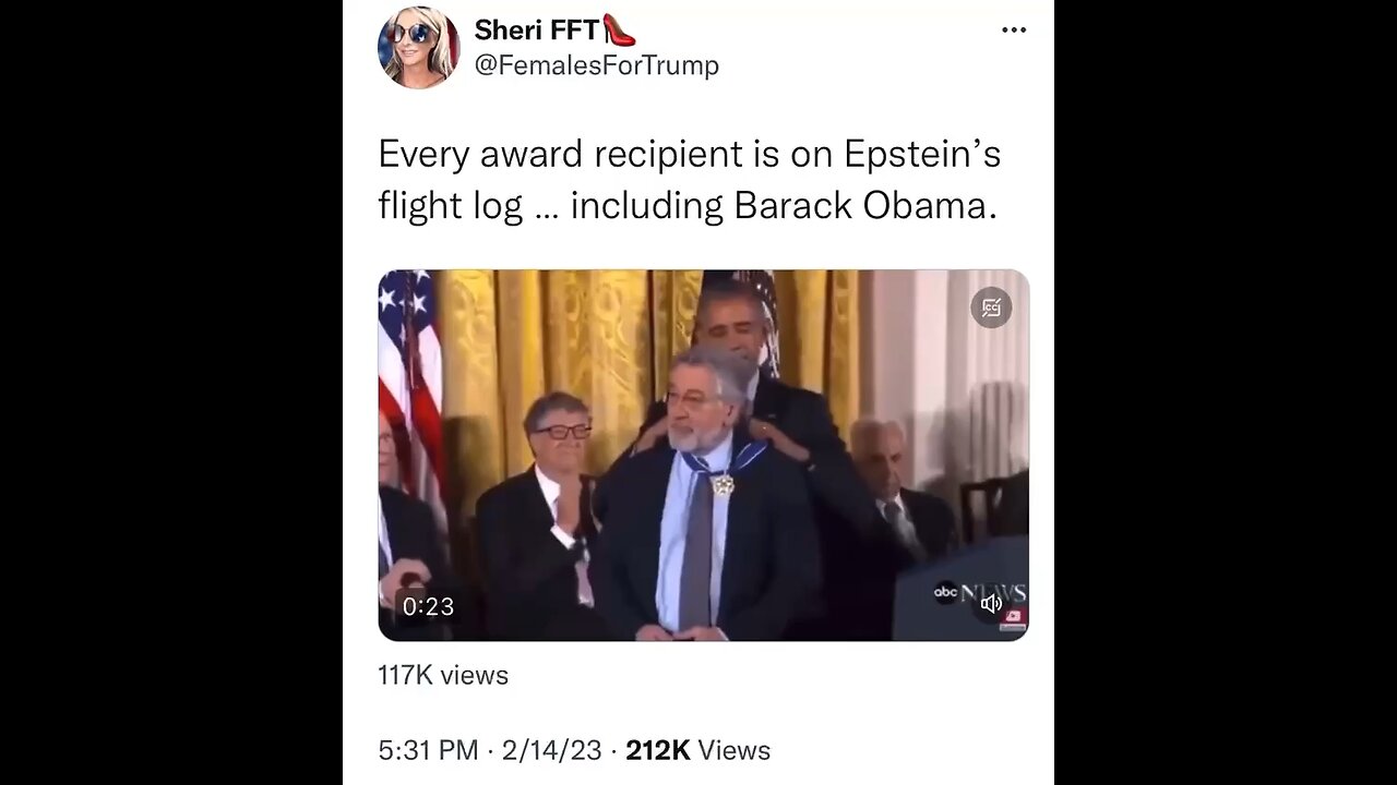 Everyone on this video has gone to Epstein island to molest children including Obama