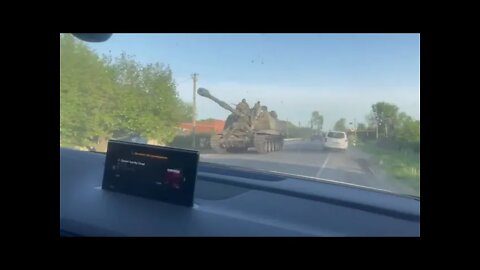 Russian Military Equipment On The Move Somewhere In The Lugansk Region