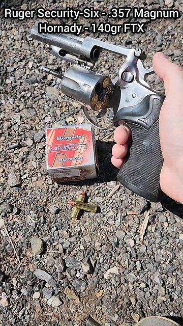 Ruger Security-Six - .357 Magnum Chronograph (Hornady 140gr FTX LeveRevolution)