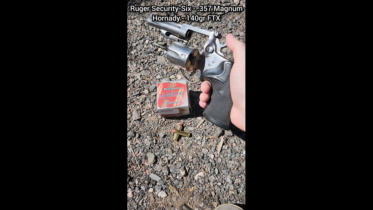 Ruger Security-Six - .357 Magnum Chronograph (Hornady 140gr FTX LeveRevolution)