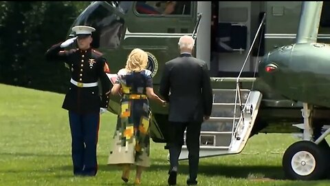 Biden Fails To Salute Marine While Heading To Camp David