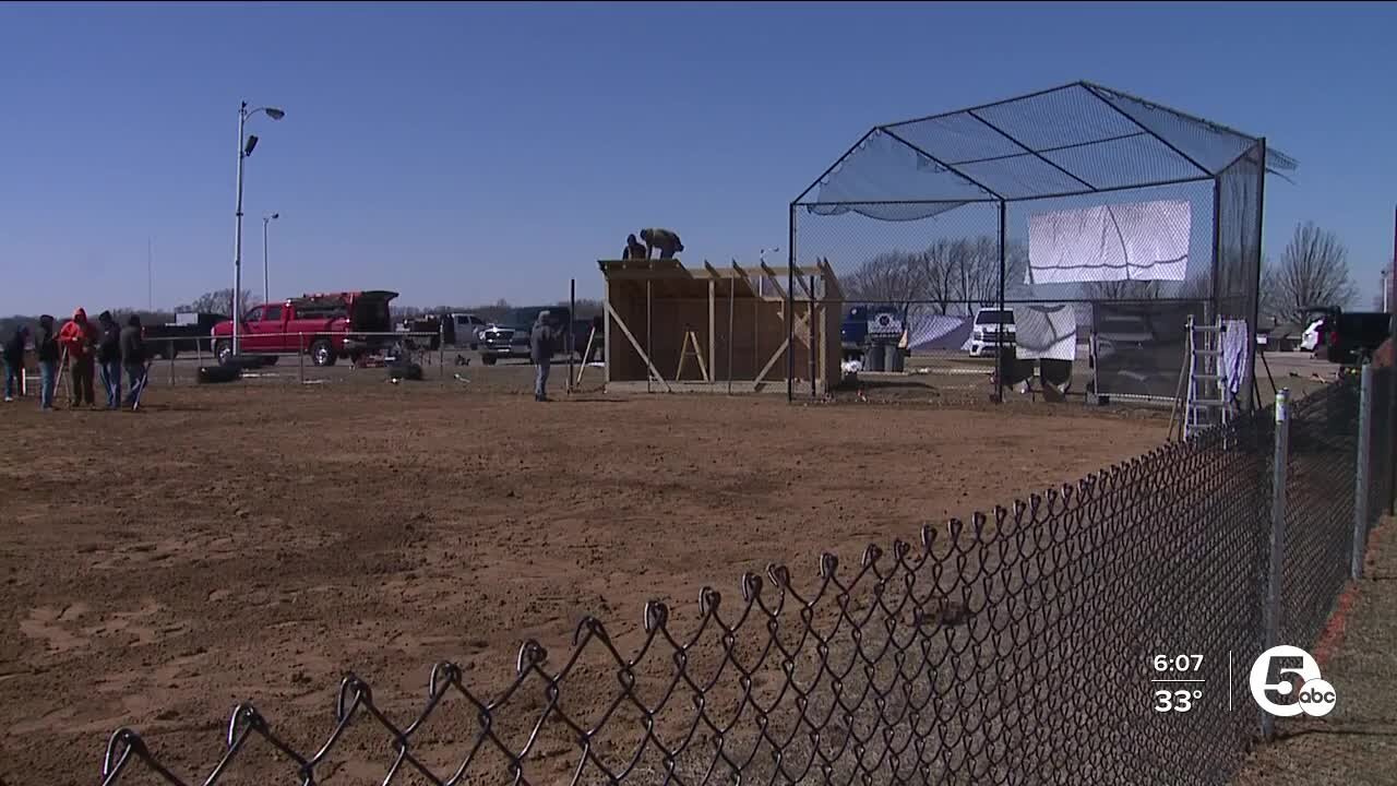 Louisville, Ohio community comes together to upgrade baseball field for area kids