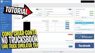 ▶️COMO CRIAR CONTA NO TRUCKBOOK EURO TRUCK SIMULATOR 2 TUTORIAL 2022