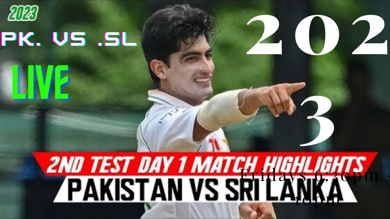 Sri Lanka vs Pakistan 2nd Test day 1 Match highlights || today match pk vs sL 2023