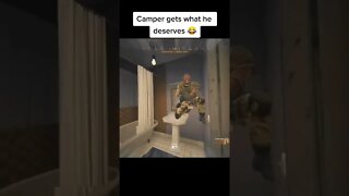 Camper gets what he deserves