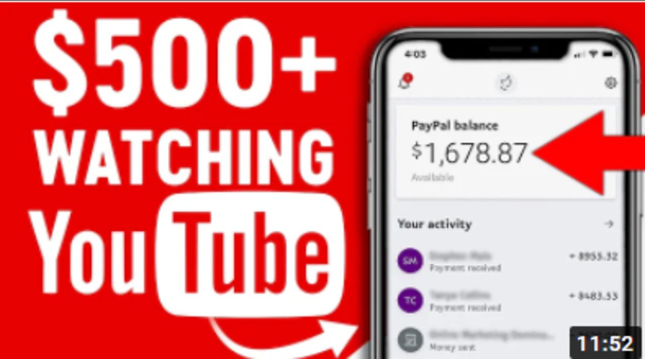 Earn $500 Watching YouTube Videos! Available Worldwide (Make Money Online)