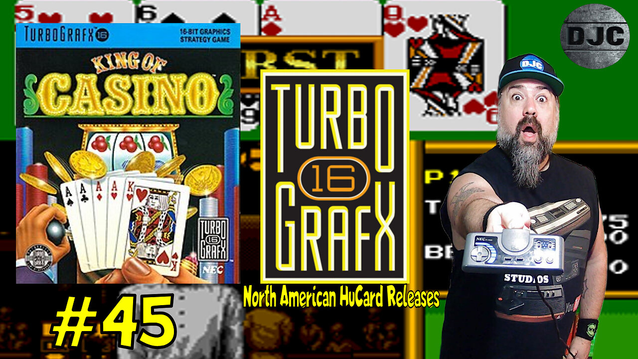 TURBOGRAFX 16 - North American HuCard Releases #45 -"KING of CASINO"