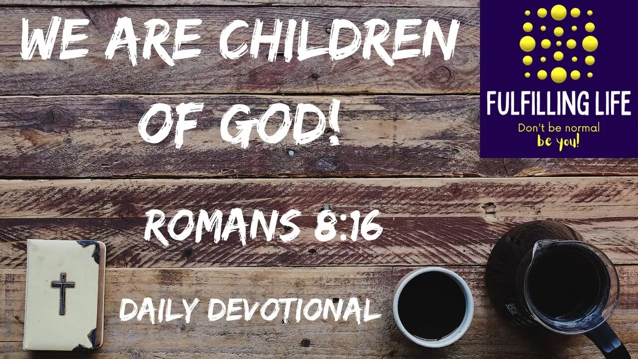 His Spirit & Our Spirit - Romans 8:16 - Fulfilling Life Daily Devotional