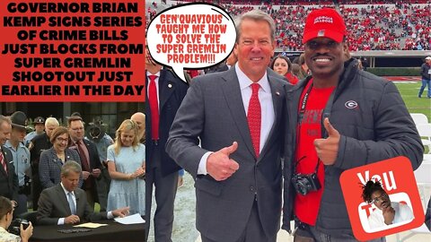 Governor Brian Kemp signs series of crime bills just blocks from Super Gremlin Shootout Just earlier