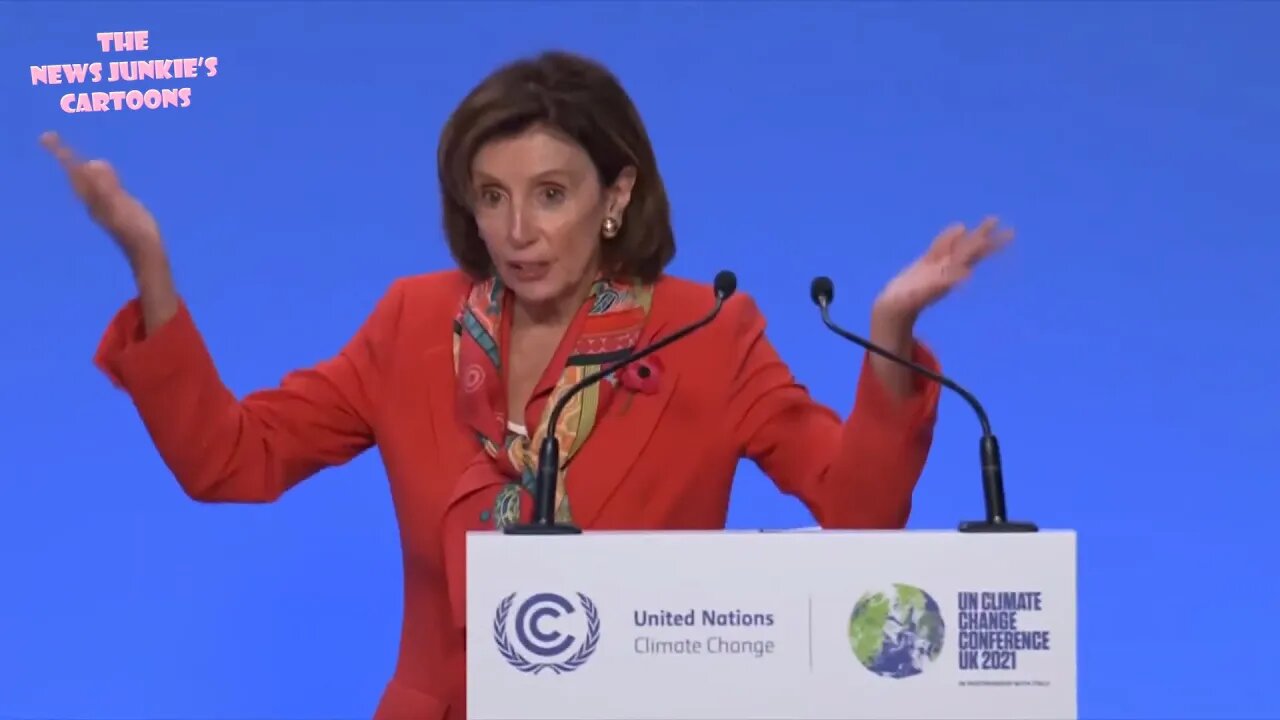 Pelosi gets crickets after introducing Democrats at COP26: "That's an applause line."