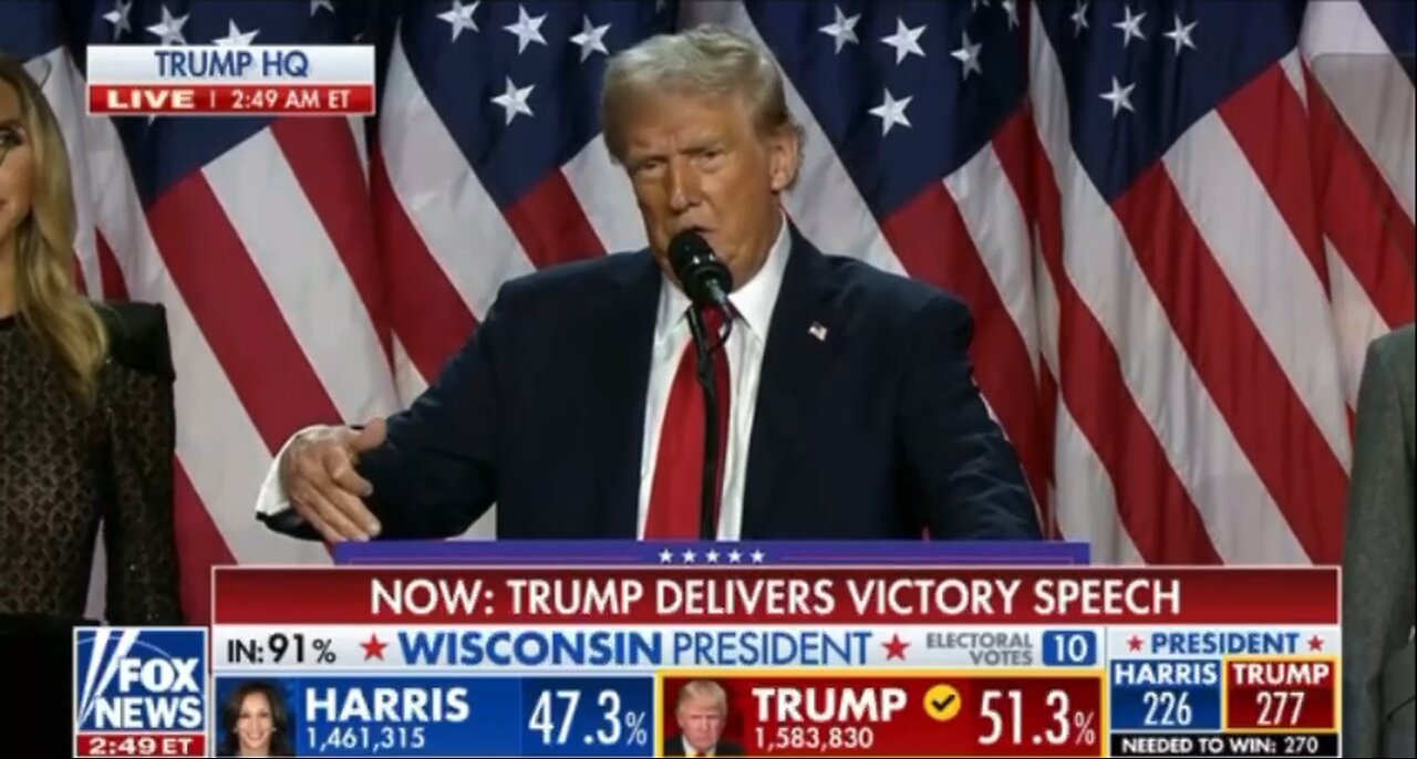 11.6.2024 President Trump victory speech part 2