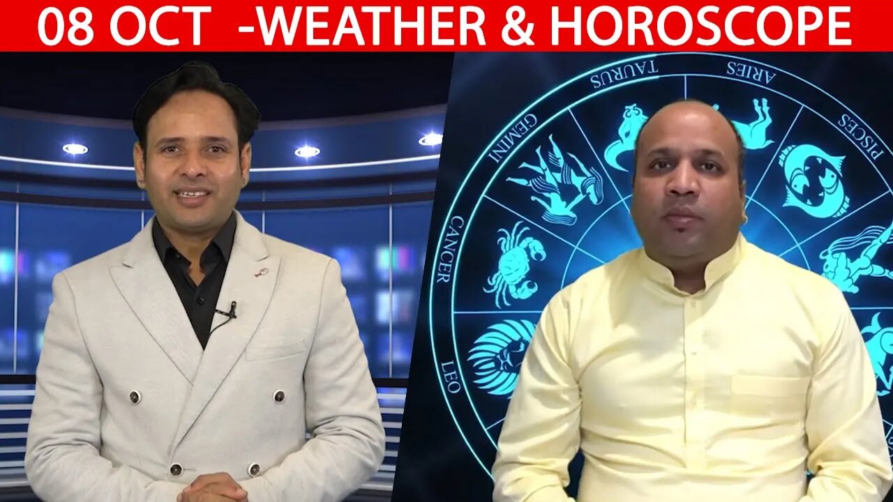 Weather Report & Horoscope - 08 OCTOBER | VARUN TIWARI | ASTRO PAWAN