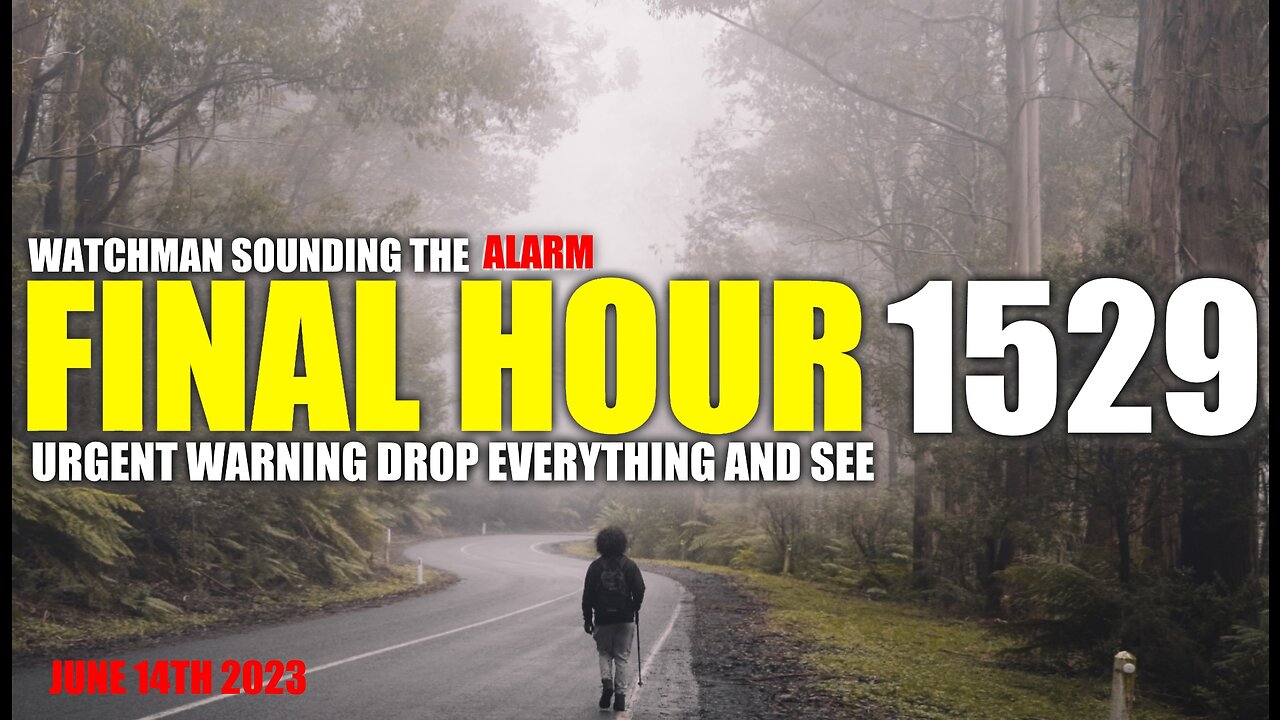 FINAL HOUR 1529 - URGENT WARNING DROP EVERYTHING AND SEE - WATCHMAN SOUNDING THE ALARM