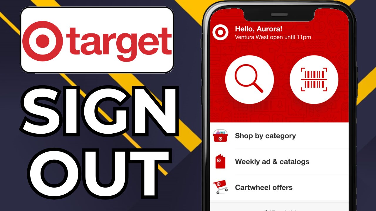 HOW TO SIGN OUT OF TARGET APP