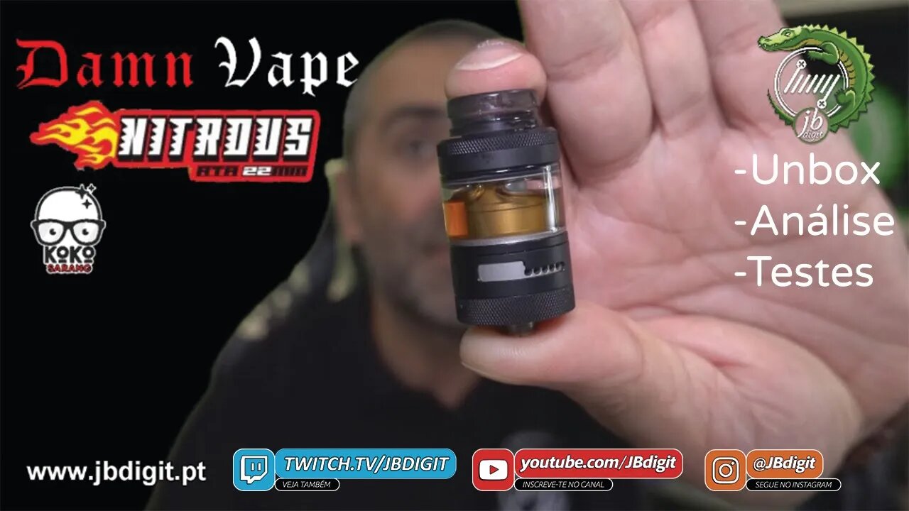 [PT] [SHORT] Damn Vape NITROUS RTA 22mm - by Koko Sarang - para ficar ou para encher chouriços???