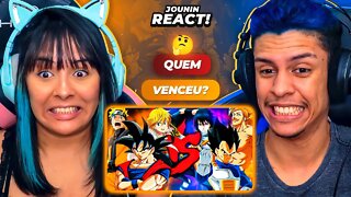 Goku, Naruto e Meliodas VS. Vegeta, Sasuke e Escanor | Combate de Rimas | [React Rap Nerd] 🔥