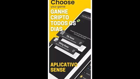 Ganhe Criptomoedas todos os dias no Aplicativo SENSE #criptomoeda #aplicativo #sense #dinheiroextra