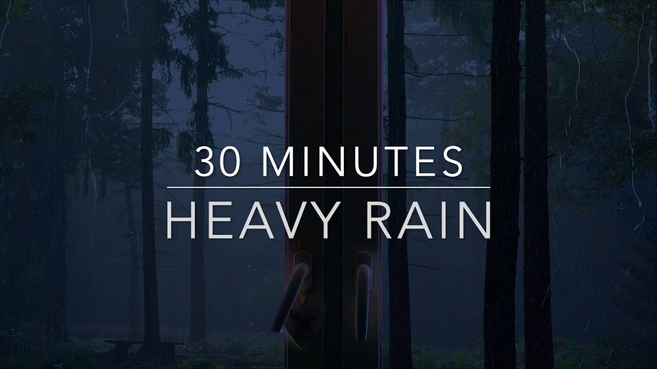 Rain Sounds ASMR - Heavy Rain On Window - 30 Minute Rain Sounds For Sleep, ADHD, Fall Asleep Fast