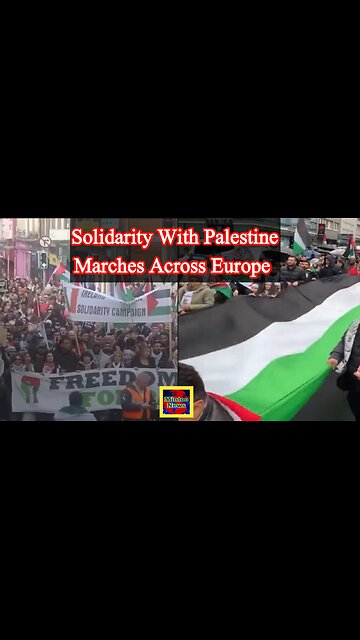 Thousands continue to gather in European cities in solidarity with Palestine