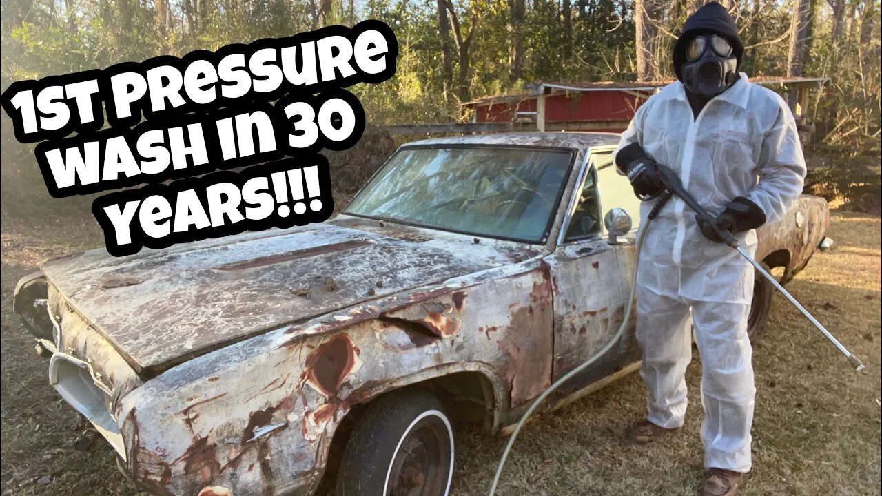 Abandoned in a field 1967 Plymouth Barracuda