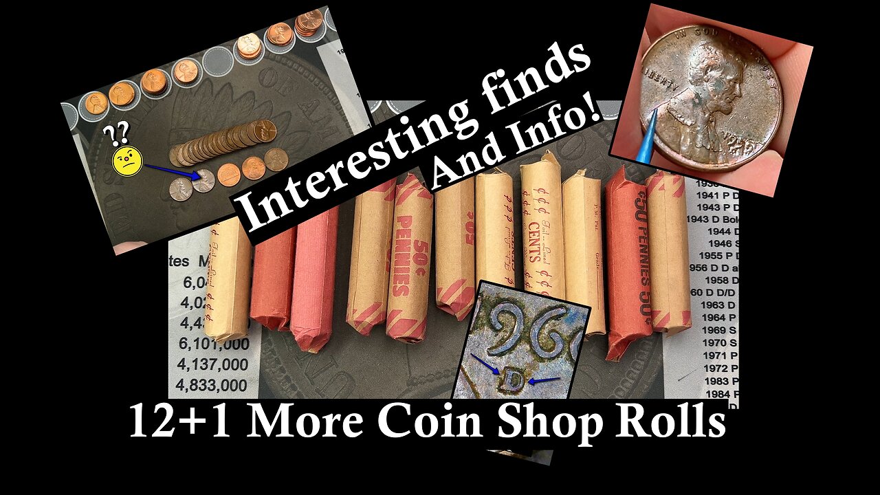 12+1 Interesting Coin Rolls & Coin Info!