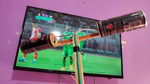 From a beverage can, he turned it into the most powerful antenna to receive TNT terrestrial channels