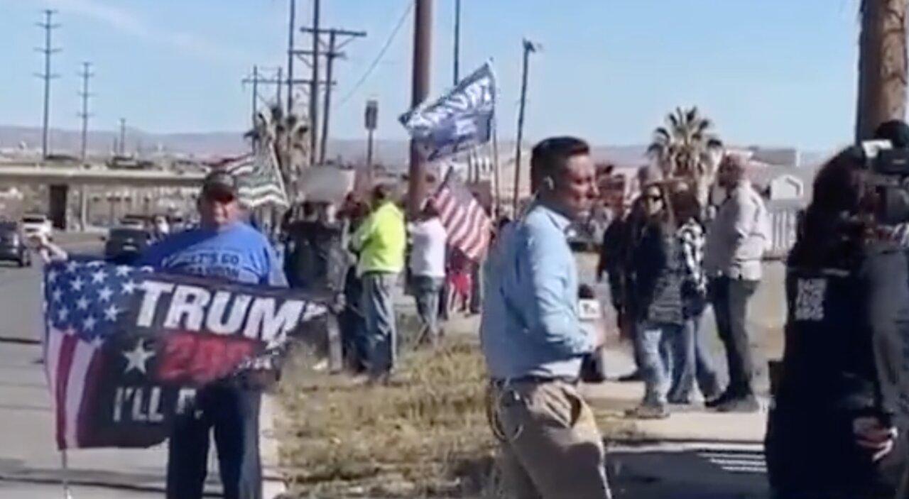 Biden's "Biggest Fans" Greet Him During Border Visit