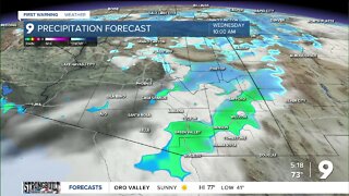 Winter storm bringing mountain snow and even some dustings near the metro area