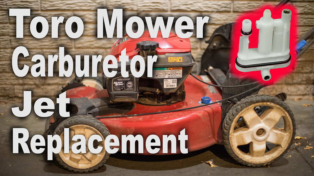 Toro Mower Carburetor Jet Replacement - A Fix For a No Start and Surging Engine!