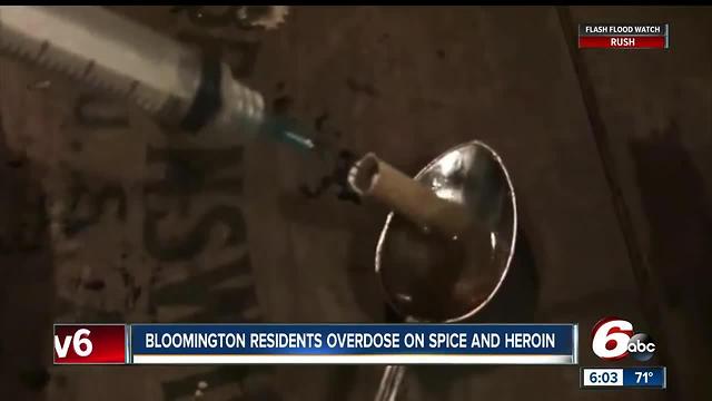 Rash of overdoses in Bloomington linked to potent heroin and spice mix