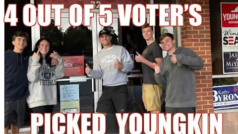 4 out of 5 voters picked Youngkin.