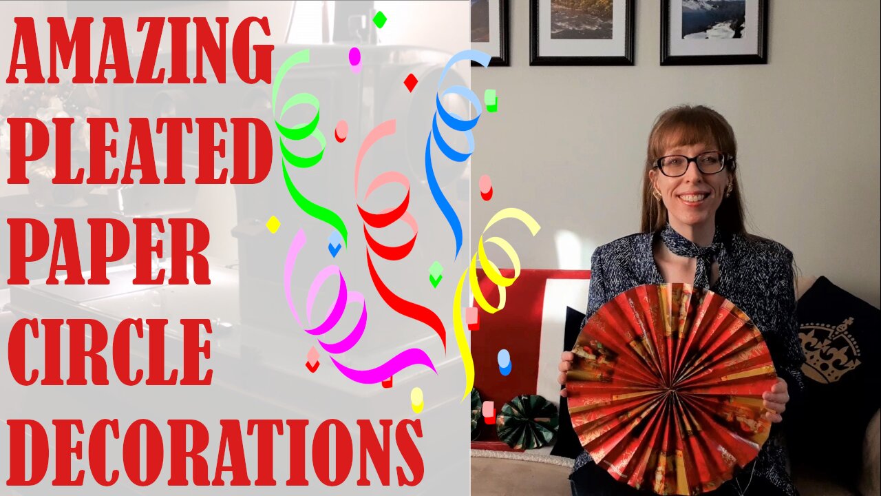 ✨❤️AMAZING PLEATED PAPER CIRCLE DECORATIONS ❤️✨| BUDGETSEW | VLOGMAS DAY #14 #vlogmas #christmas