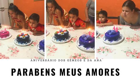 Aniversário dos Gemeos e da Ana tudo simples mais com amor - Treino na academia